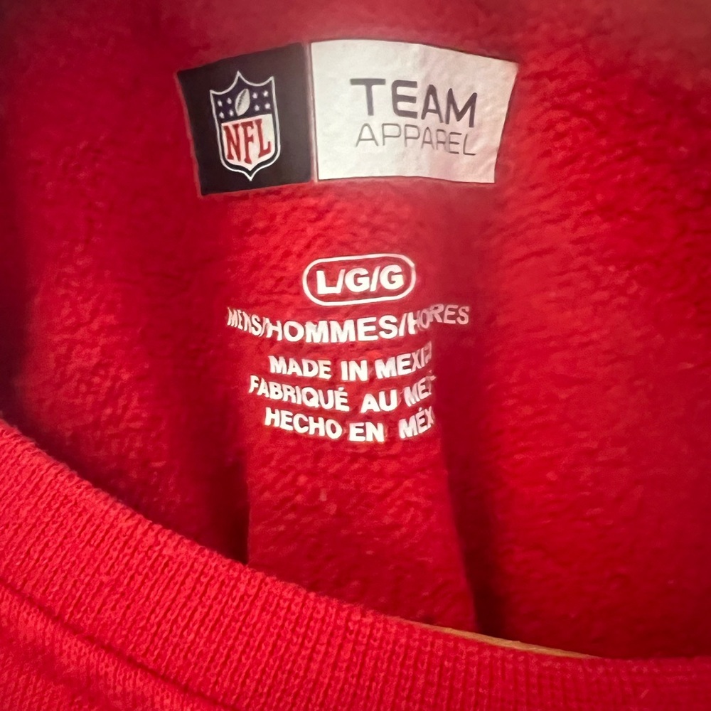 Kansas City Chiefs Red Embroidered Sweatshirt Women’s Large - Picture 6 of 7